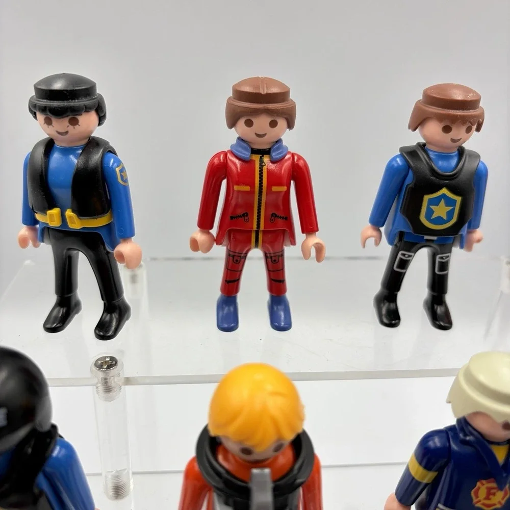 Playmobil‎ Vintage Figure Lot Of 13 Different With Accessories Astronaut, Police